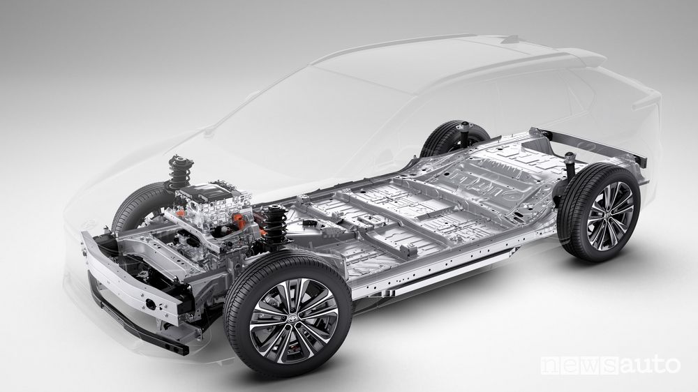 Piattaforma e-TNGA Toyota elettrica bZ4X
