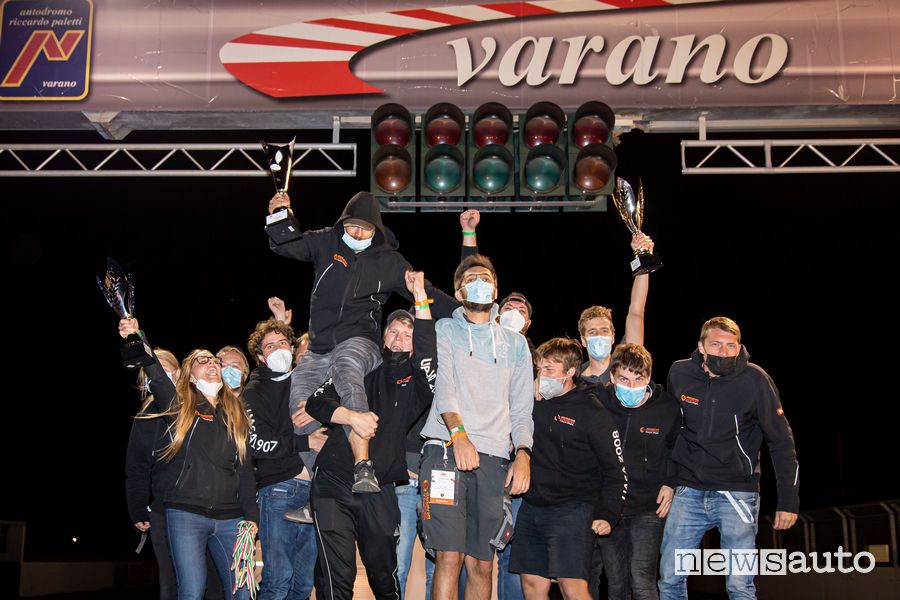 Studenti vincitori Classe 1D Formula SAE Italy 2021