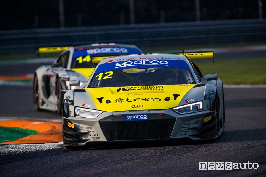 Audi R8 GT3 Drudi Ferrari Agostini vincitori titolo Italiano GT Endurance Monza 2021