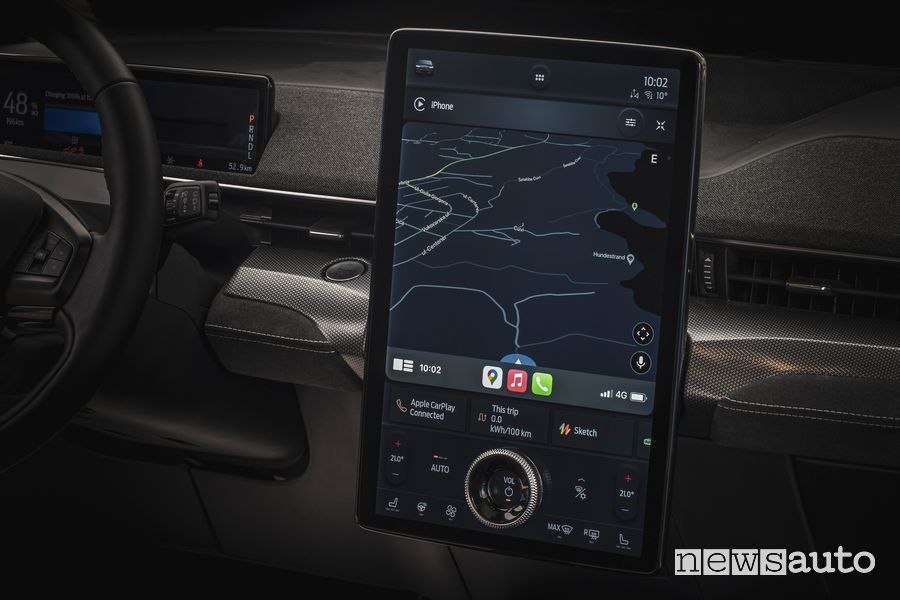 Apple Carplay touchscreen full HD da 15,5" Ford Mustang Mach-E GT