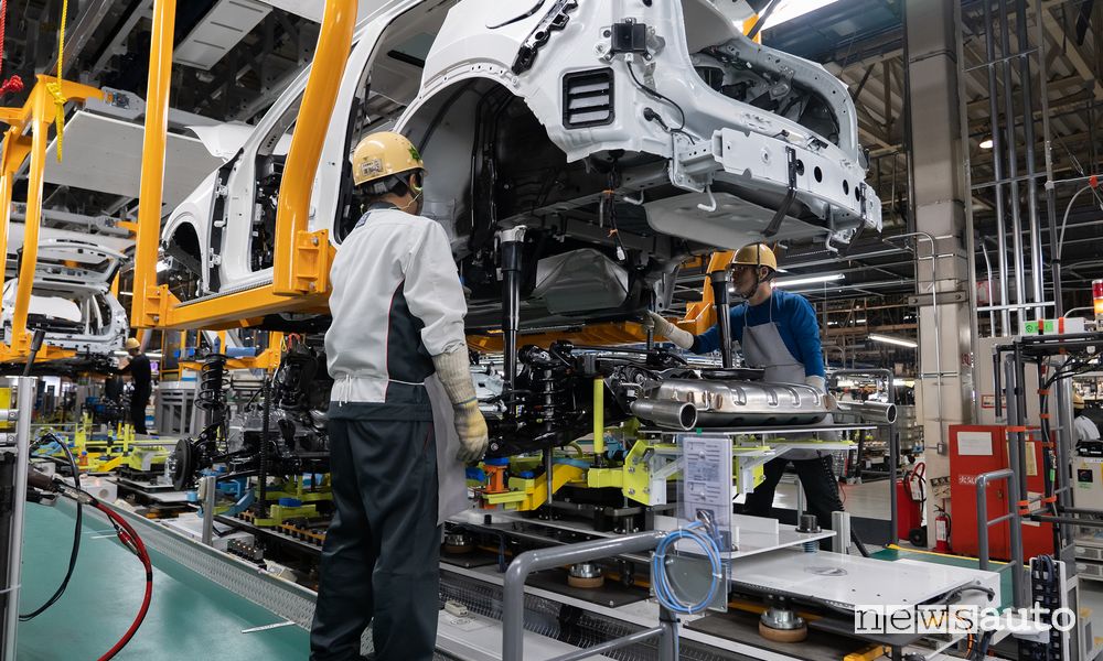 Fabbrica auto Mazda di Hofu in Giappone