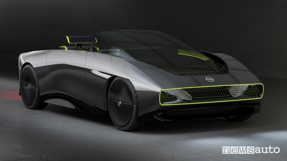 Vista di profilo Nissan Max-Out concept roadster