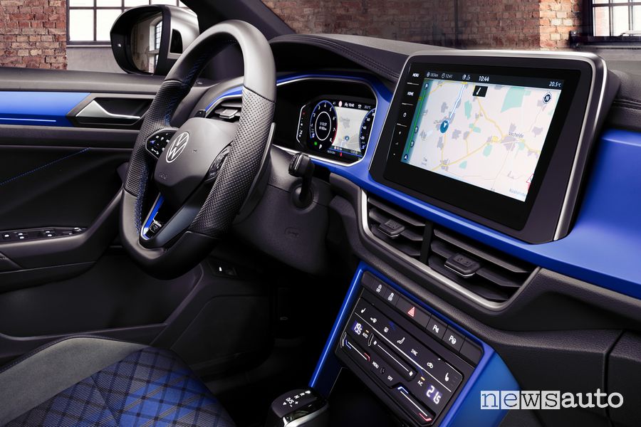 Touchscreen 9,2" infotainment abitacolo Volkswagen T-Roc R