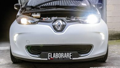 Test lampade a LED Renault Zoe, confronto alogeno e Led