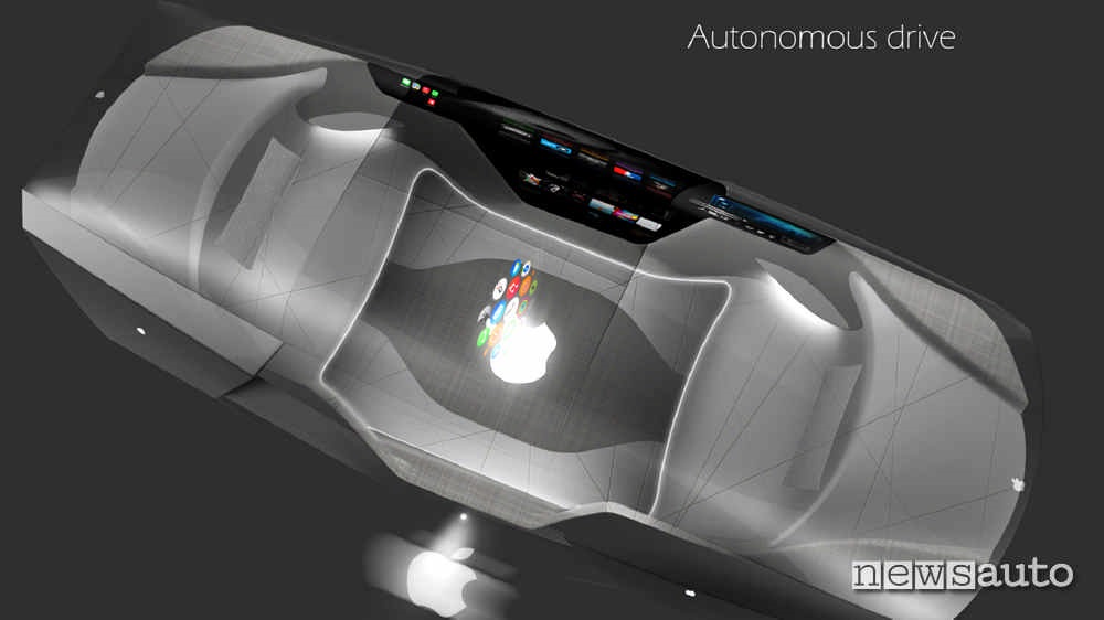 Abitacolo limousine Apple Car iCar