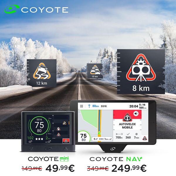 Navigatore in sconto al Black Friday: COYOTE Mini e Nav+