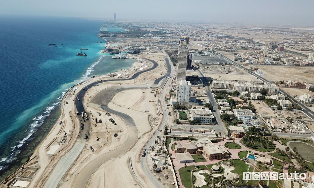 Lavori circuito di Jeddah Gp Arabia Saudita F1 2021