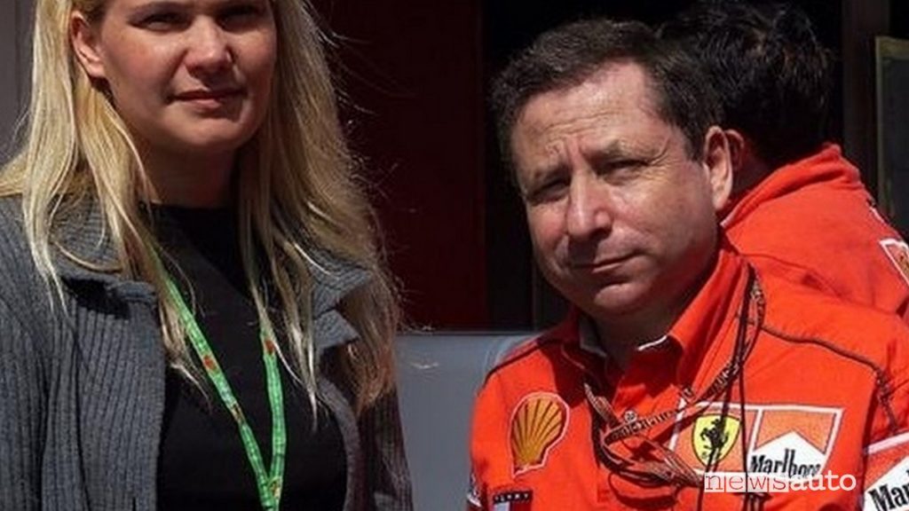 Antonia Terzi in Ferrari con Jean Todt