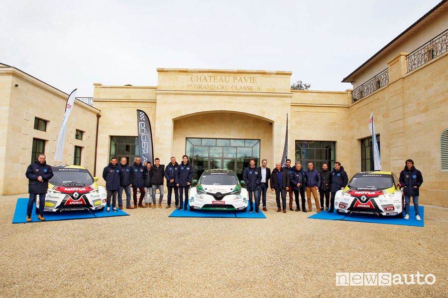 Renault Zoe Glace elettrica da corsa sul ghiaccio Trofeo Andros 2022