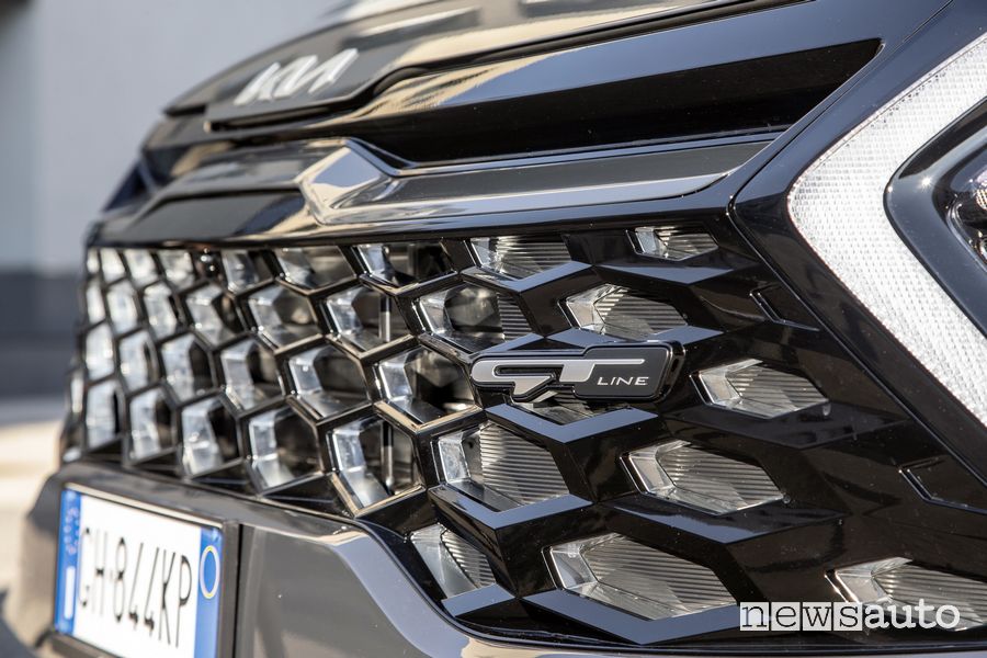 Griglia anteriore nuova Kia Sportage
