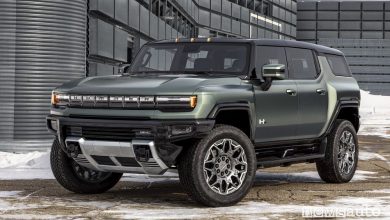 Vista di profilo Hummer elettrico