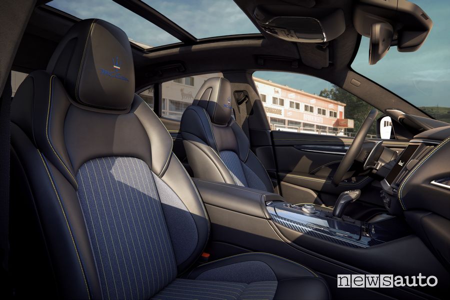 Sedili abitacolo Maserati Levante MC Edition Giallo Corse