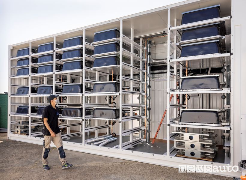 L'interno degli Advanced Battery Storage