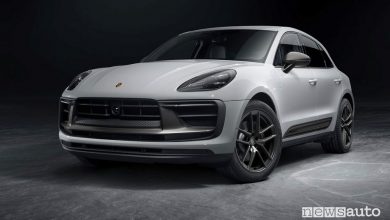 Vista di profilo nuova Porsche Macan T