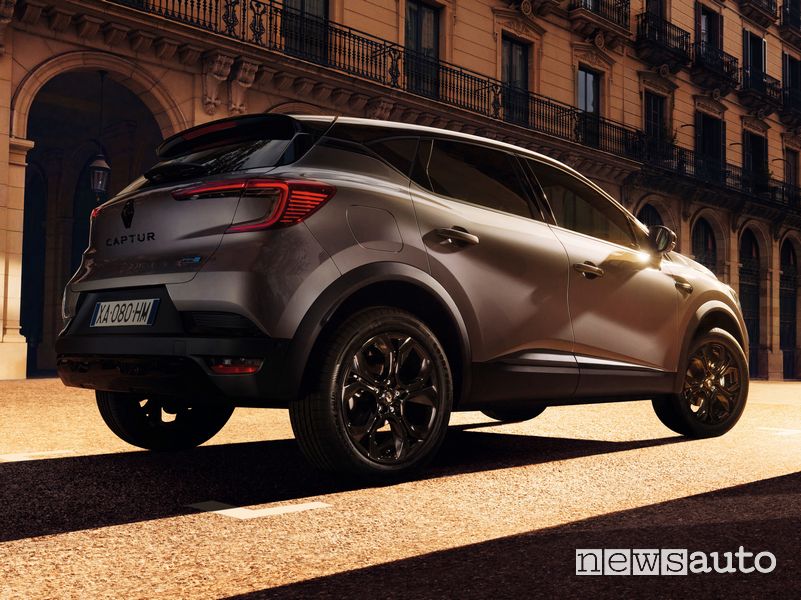Vista posteriore Renault Captur Rive Gauche
