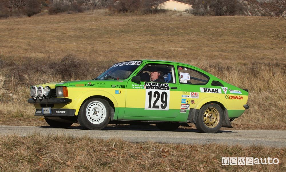 Seno-Arena Opel Kadett GTE al Rally di Montecarlo storico 2022