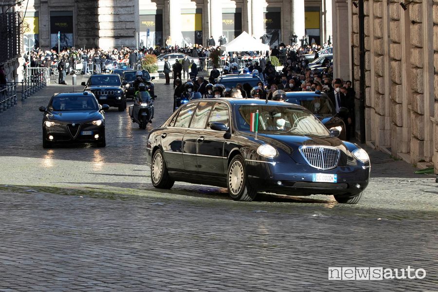 Lancia Thesis presidenziale Presidente della Repubblica Sergio Mattarella