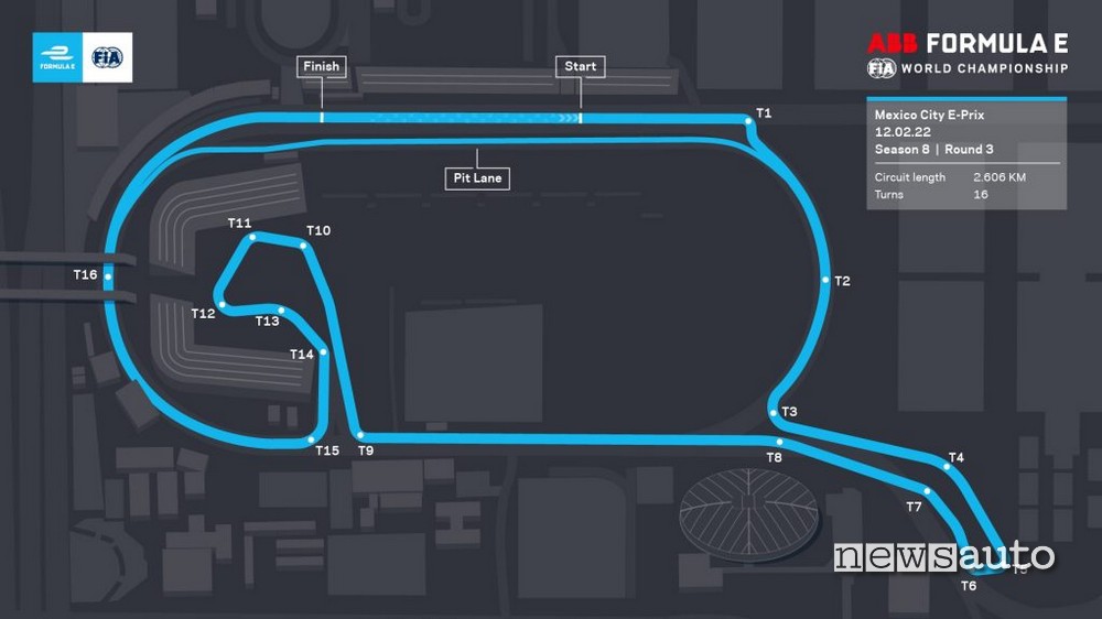 Orari ePrix Città del Messico layout circuito Hermanos Rodriguez