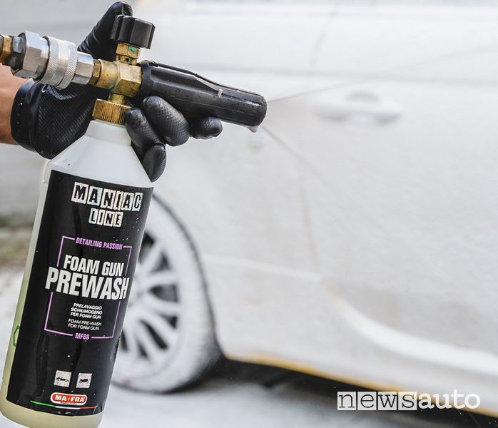 Come fare il prelavaggio con Foam Gun di Ma-Fra