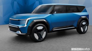 Vista di profilo Kia Concept EV9