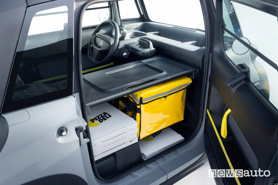 Spazio di carico Opel Rocks-e Kargo