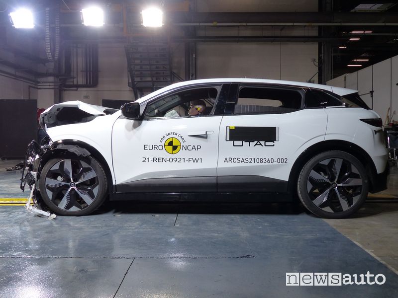 Crash test Euro NCAP Renault Mégane elettrica