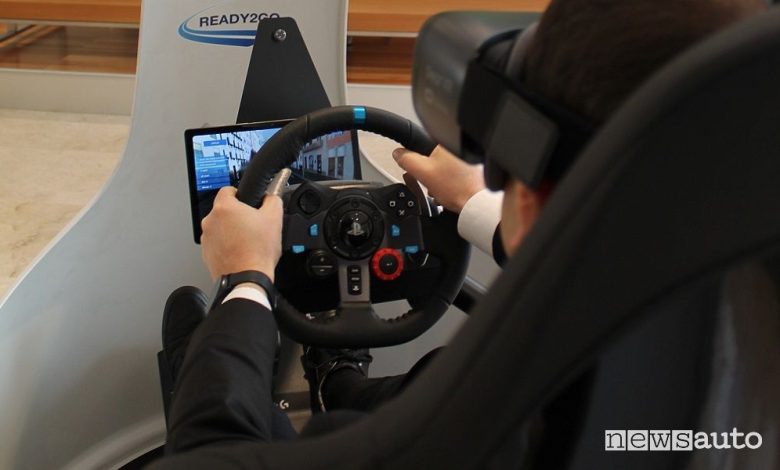 Simulatore di guida, a realtà virtuale stradale
