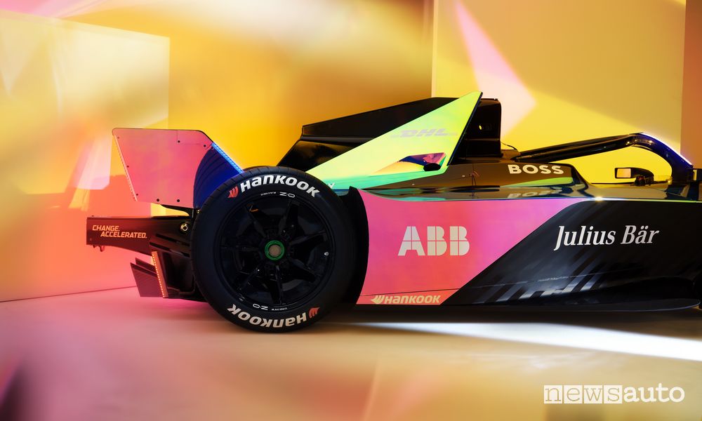 Vista laterale Formula E monoposto Gen3