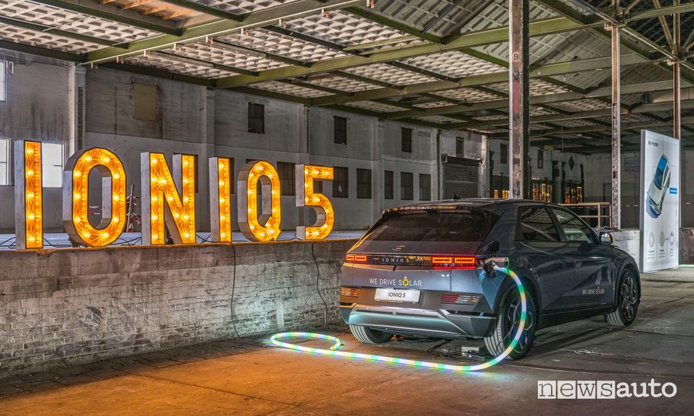 Vehicle-to-Grid, V2G a Utrecht Olanda Hyundai Ioniq 5