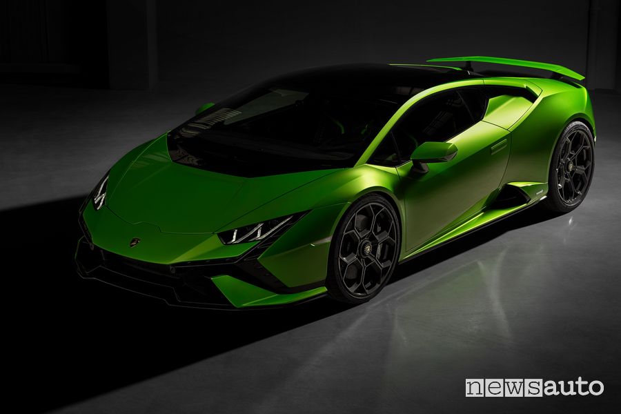 Vista di profilo Lamborghini Huracán Tecnica