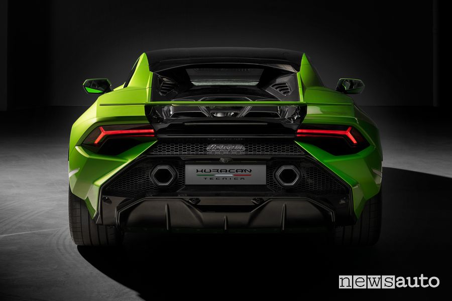 Doppio scarico posteriore Lamborghini Huracán Tecnica