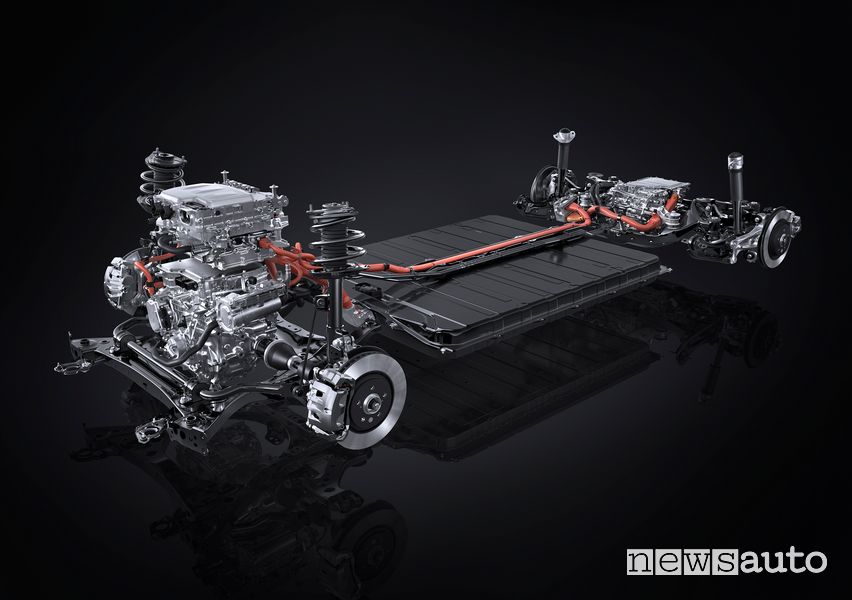 Batteria e motori elettrici Lexus RZ 450e