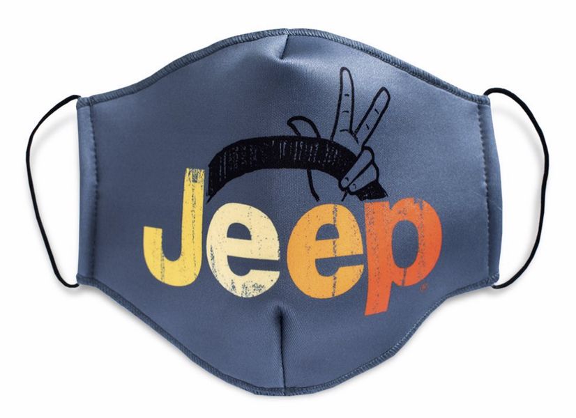 Mascherina anti Covid-19 personalizzata con il saluto Jeep Wave