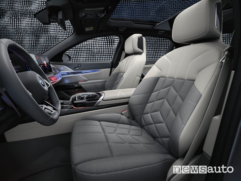 Sedili anteriori abitacolo BMW M760e xDrive