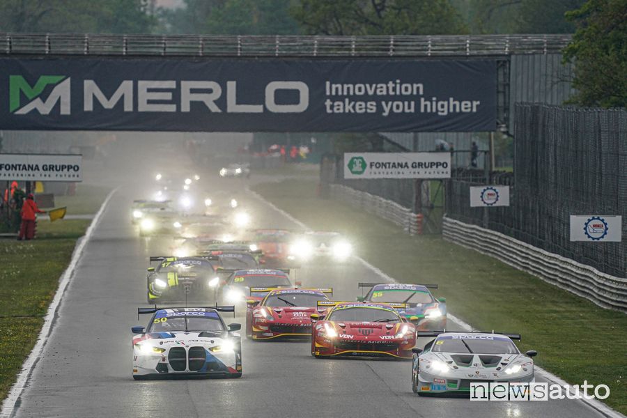 Partenza Gara 1 Campionato Italiano GT Monza 2022