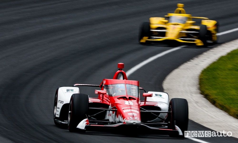 Honda n.8 di Ericsson del team Chip Ganassi, la monoposto che ha vinto la 500 Miglia di Indianapolis