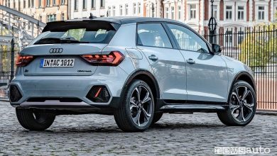 Vista posteriore Audi A1 allstreet