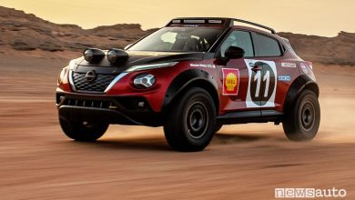 Nissan Juke ibrido da rally, omaggio alla Datsun 240Z del 1971