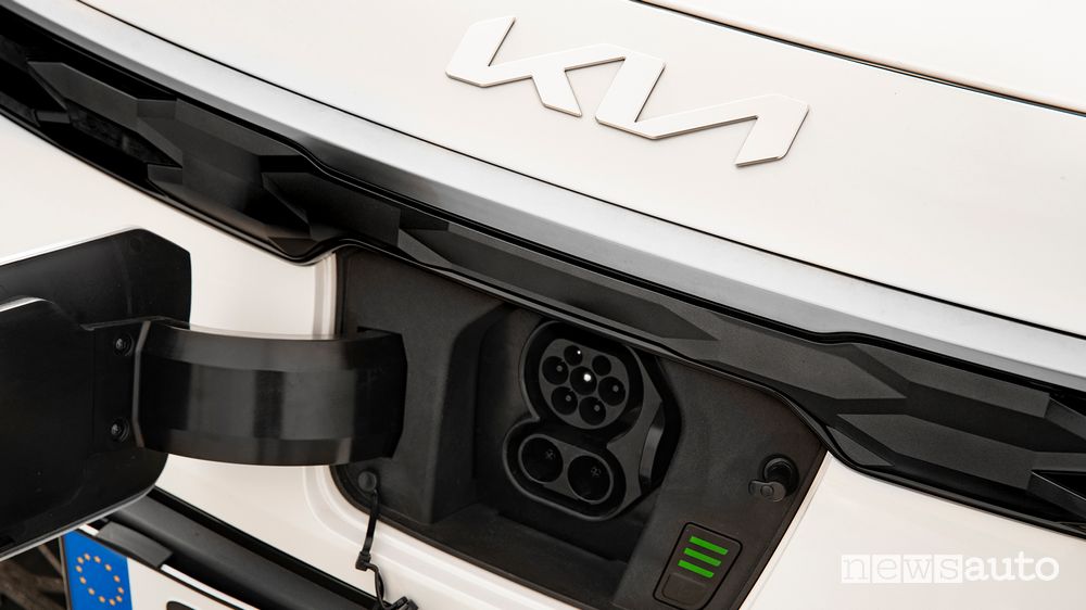 Vano per la ricarica nuova Kia Niro EV elettrica