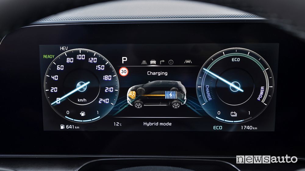 Info carica quadro strumenti abitacolo nuova Kia Niro plug-in hybrid PHEV