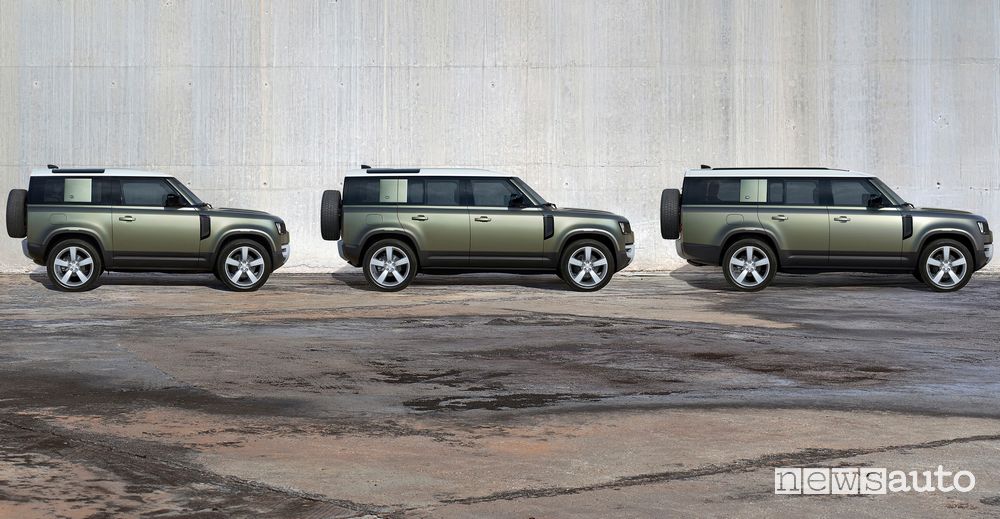 Land Rover Defender 90, 110 e 130