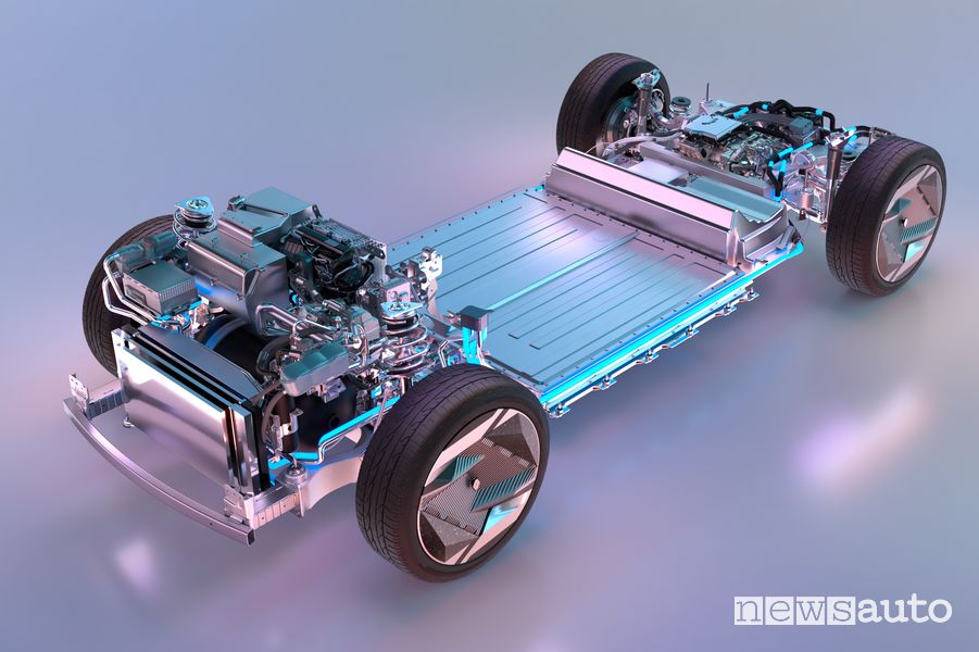 Motore, batteria Renault Scénic Vision concept car ad idrogeno