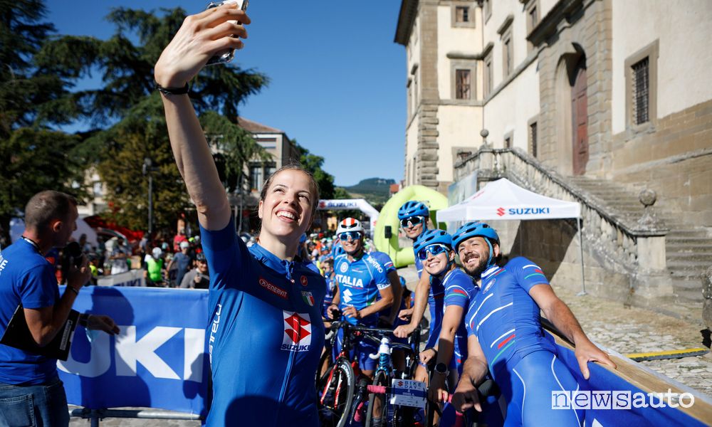 Carolina Kostner partecipa al Suzuki Bike Day 2022