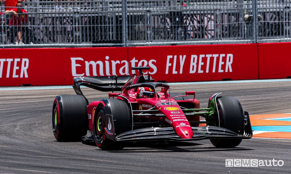 Qualifiche F1 Gp Miami 2022 Ferrari pole Charles Leclerc