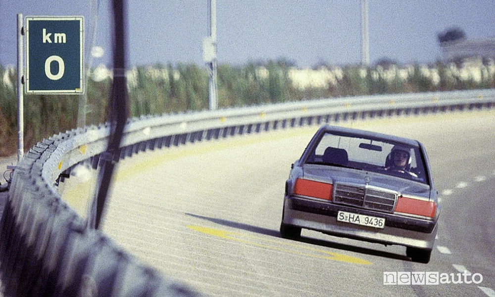 Mercedes-Benz 190 record di velocità a Nardò