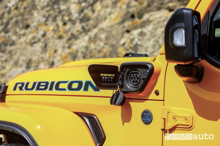 Vano per la ricarica Jeep Wrangler JLU Rubicon 4xe