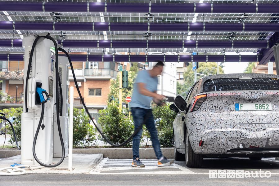 MG4 Electric in ricarica