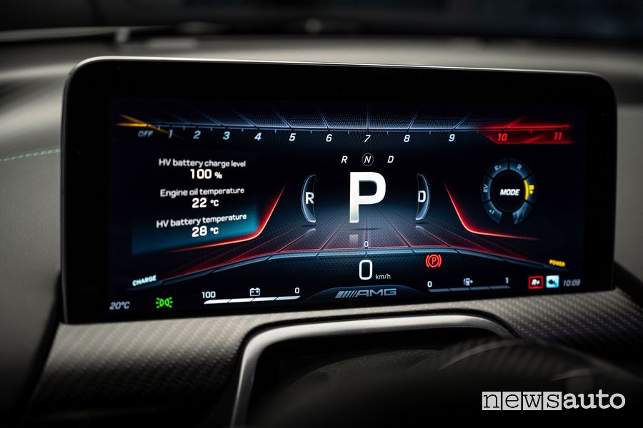Display guidatore abitacolo Mercedes-AMG One