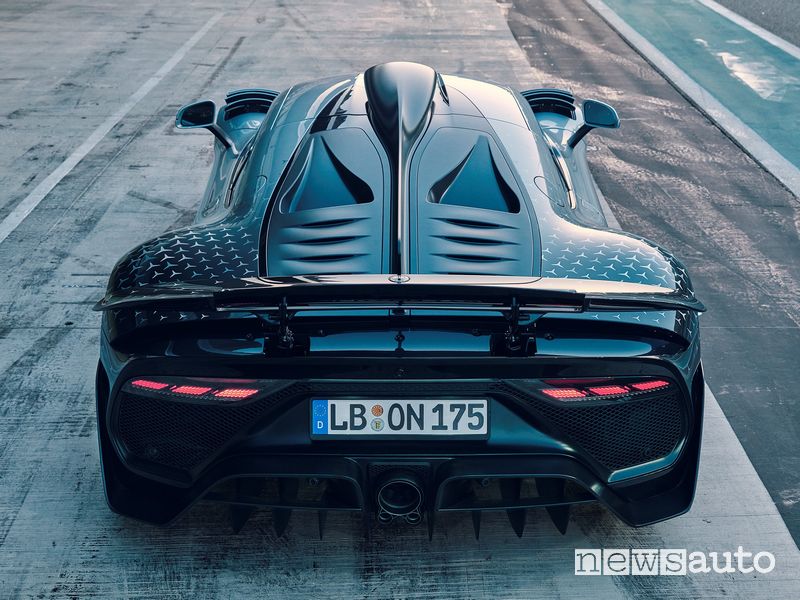 Vista posteriore Mercedes-AMG One