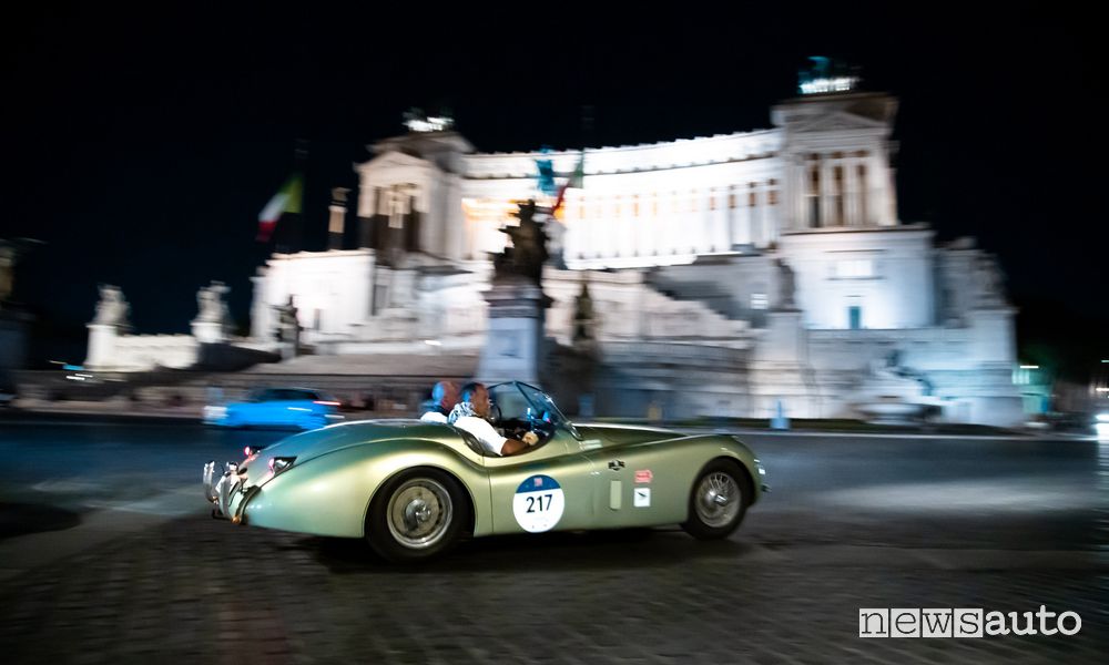 Mille Miglia 2022, arrivo a Roma